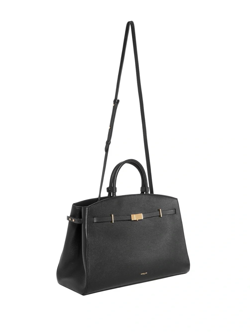 NWT DeMellier The Hudson Leather Tote Black